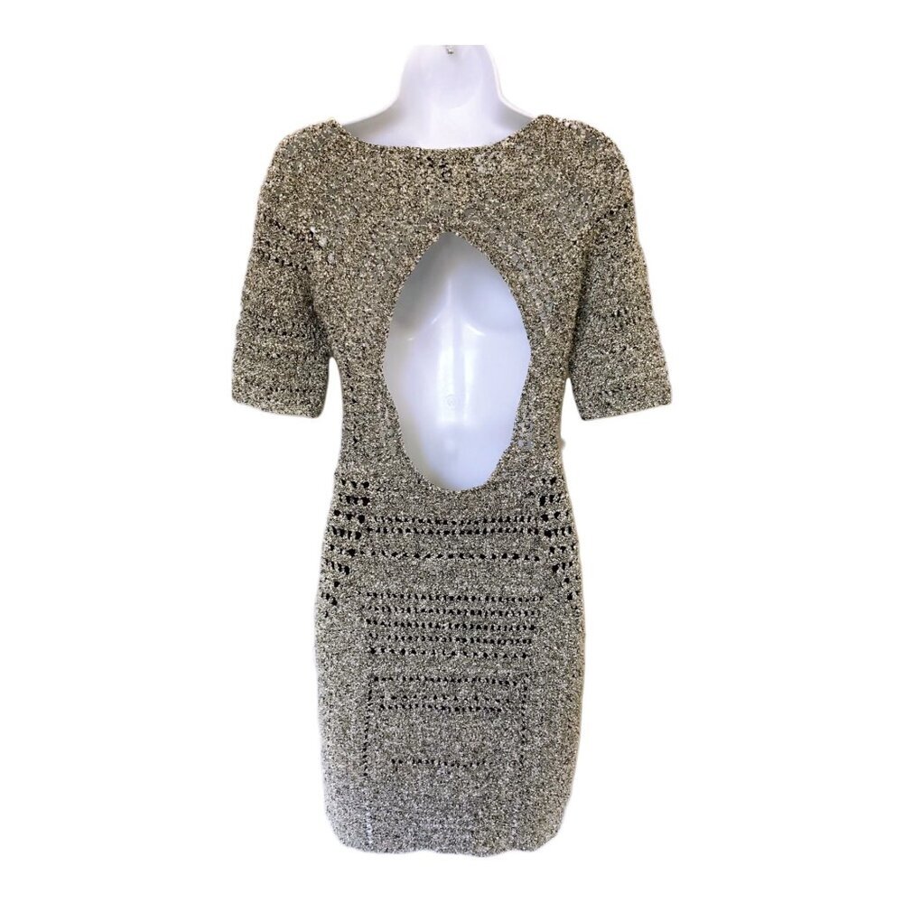 Rag & Bone Hart Knit Dress with Cutout Back Size S marked gray - Picture 3 of 9